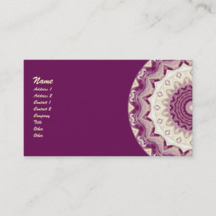 Raspberries & Cream Kaleidoscope Business Card