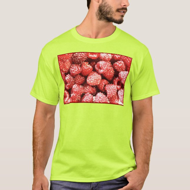 "Raspberries Fruit" Cute Photo. Buy Now T-Shirt (Front)
