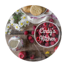 Raspberries in a bowl Rustic Floral Kitchen