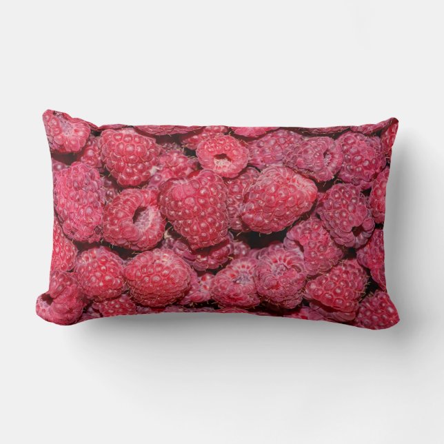Raspberries Lumbar Cushion (Front)