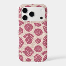 Raspberry Abstract Circle Lattice Pattern