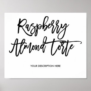 Raspberry Almond Torte Sign