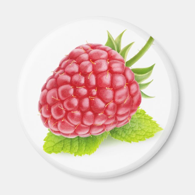 Raspberry and mint magnet (Front)