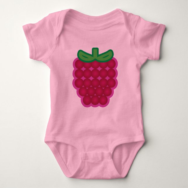 Raspberry Baby Bodysuit (Front)