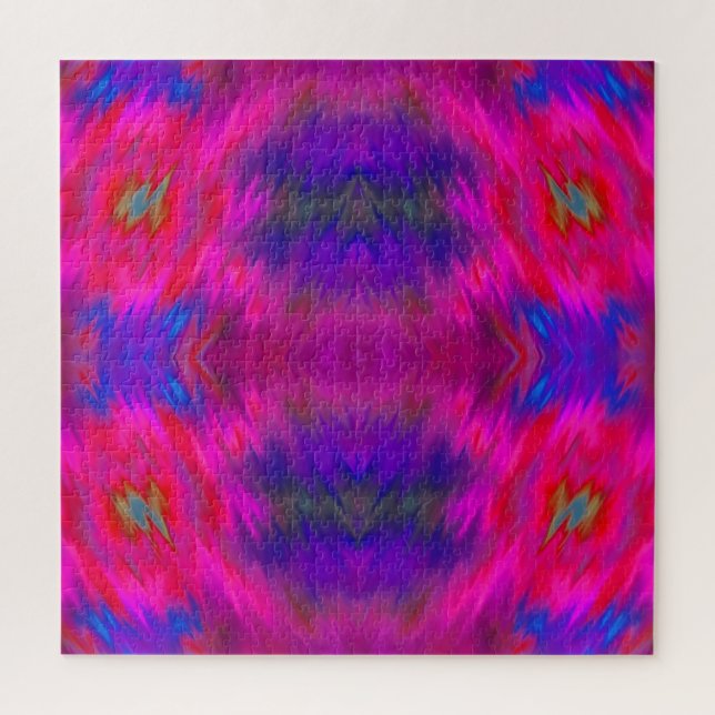 Raspberry Beret  Psychedelic Jigsaw Puzzle (Vertical)