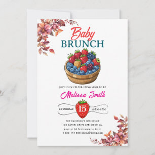 Raspberry Birthday Party Invitation