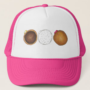 Raspberry Boston Creme Filled Doughnut Doughnut Trucker Hat