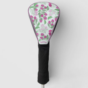 Raspberry Botanical Golf Head Cover