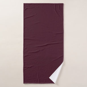 Raspberry Burgundy, Solid Burgundy Bath Towel