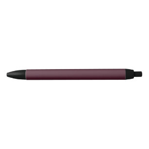 Raspberry Burgundy, Solid Burgundy Black Ink Pen