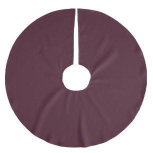 Raspberry Burgundy, Solid Burgundy  Brushed Polyester Tree Skirt