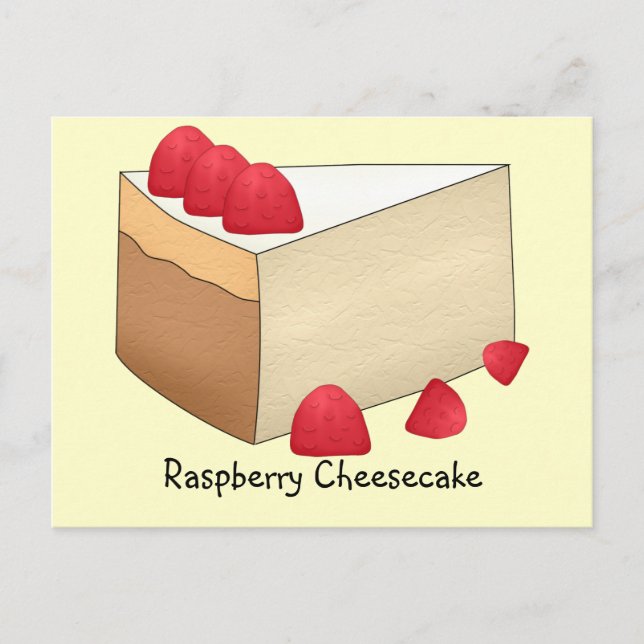 Raspberry Cheesecake Recipe Card (Front)