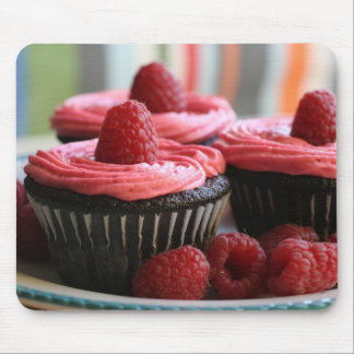 Raspberry Cupcakes Mouse Pad