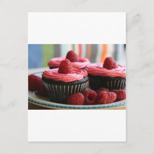 Raspberry Cupcakes Postcard