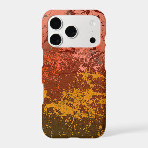 Raspberry Flurry: Abstract spatter art