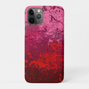 Raspberry Flurry: Abstract spatter art Case-Mate iPhone Case