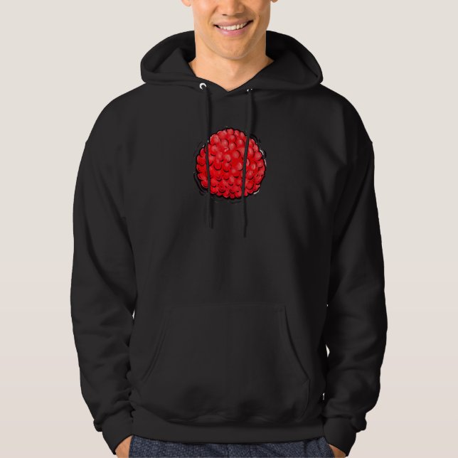Raspberry Fruit DIY Couples Group Party Halloween  Hoodie (Front)