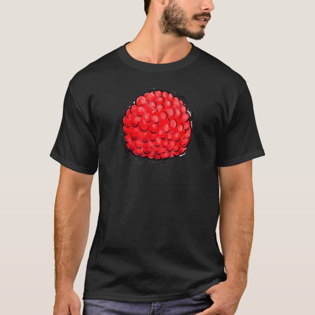 Raspberry Fruit DIY Couples Group Party Halloween  T-Shirt (Front)