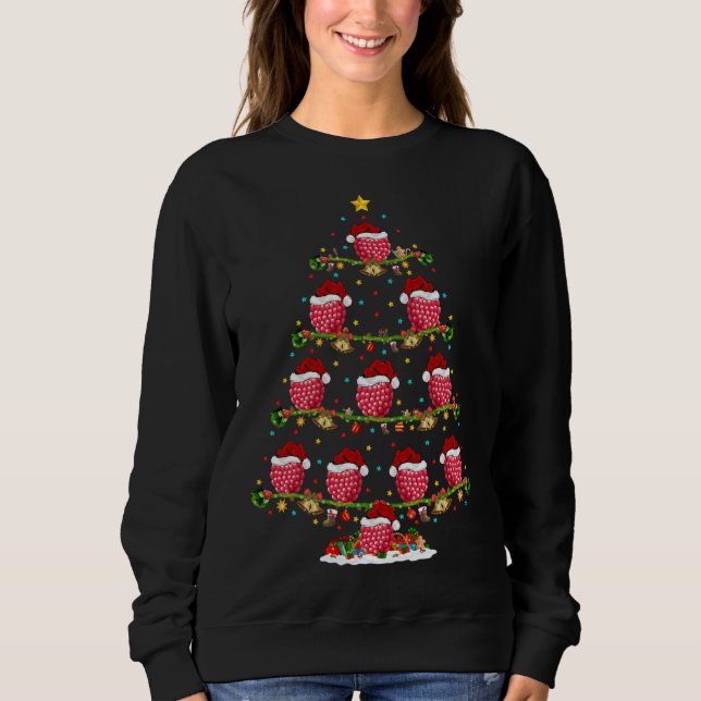 Raspberry Fruit Lover Xmas Santa Raspberry Christm Sweatshirt (Front)