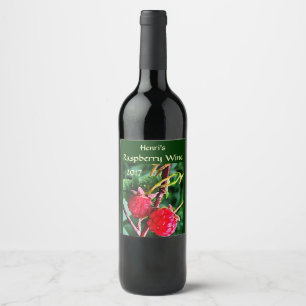 Raspberry Fruit Wine Label