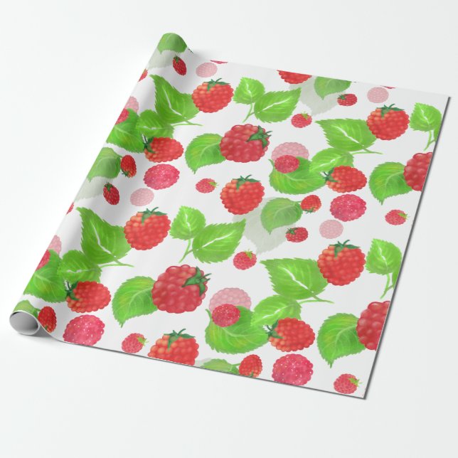 raspberry gift paper for watercolor (Unrolled)