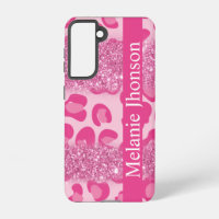 Raspberry Glitter Glam  Rose Gold  Monogram