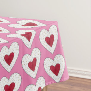 Raspberry Heart Linzer Cookie Linzertorte Austrian Tablecloth