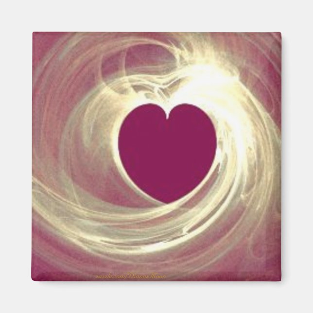 Raspberry Heart Magnet (Front)