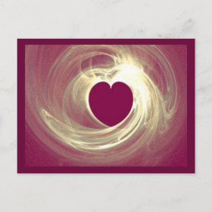 Raspberry Heart Postcard