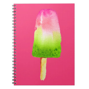 Raspberry ice-block pop art popsicle Summer Notebook
