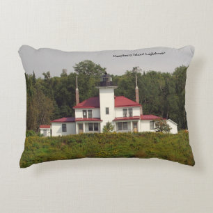Raspberry Island Lighthouse double sided Decorative Cushion