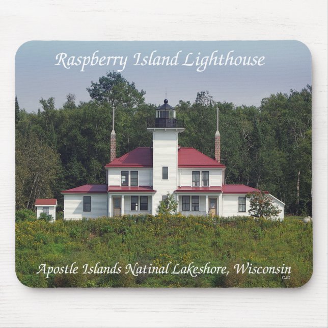 Raspberry Island Lighthouse mousepad (Front)