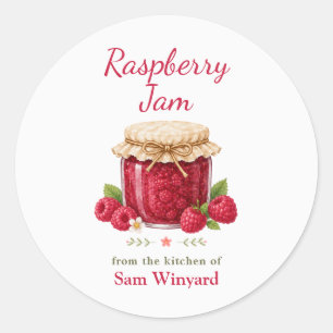 Raspberry Jam From the Kitchen Of Label