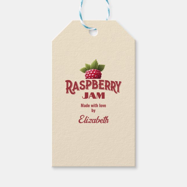 Raspberry Jam Gift Tags (Front)