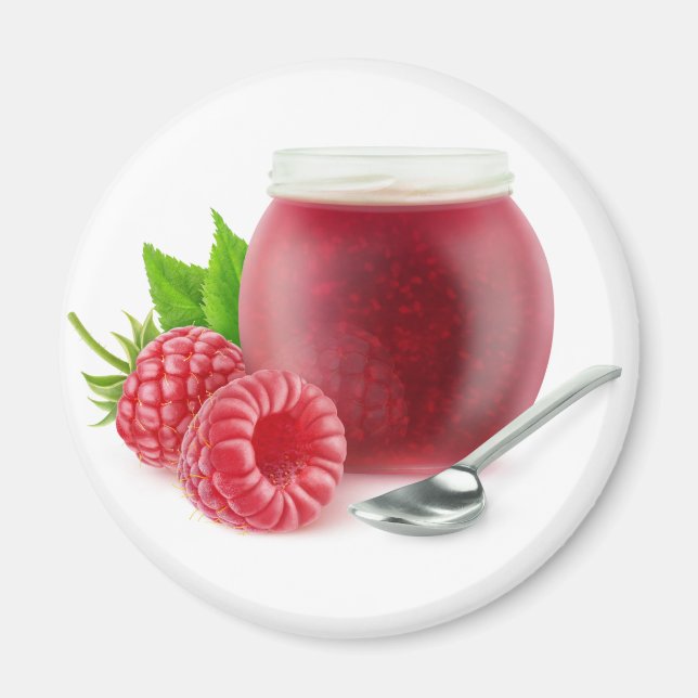 Raspberry jam magnet (Front)