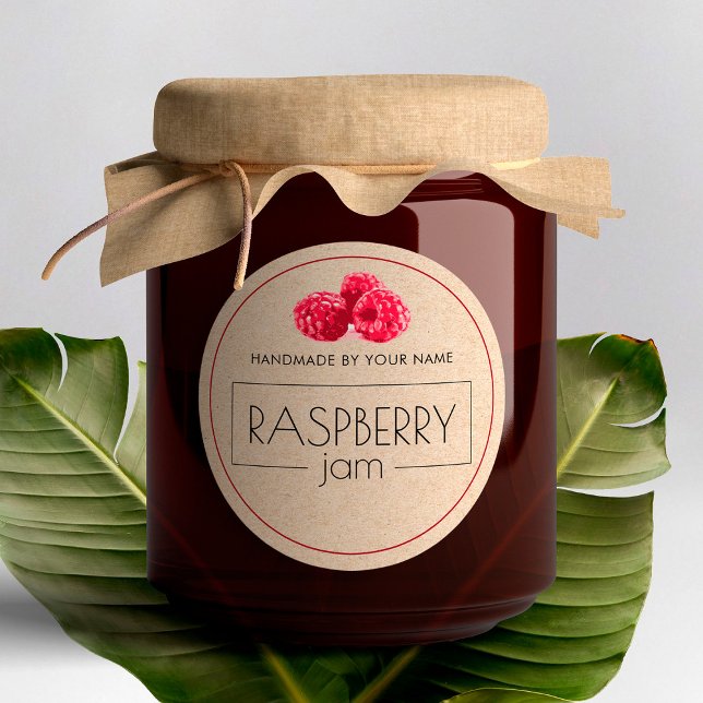 Raspberry Jam Small Product Label Stickers  (Creator Uploaded)