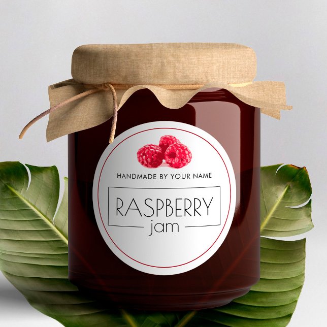 Raspberry Jam Small Product Label Stickers  (Creator Uploaded)
