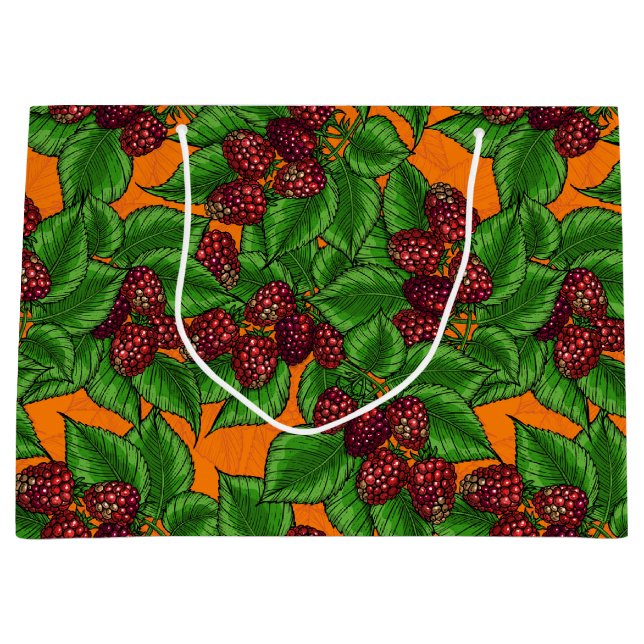 Raspberry Large Gift Bag (Front)