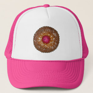 Raspberry Linzer Torte Christmas Cookie Baking Trucker Hat