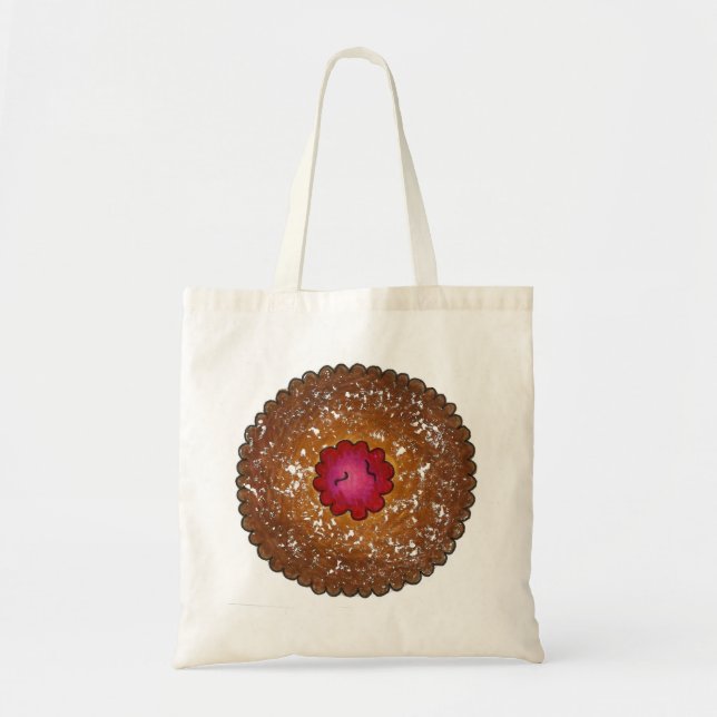 Raspberry Linzer Torte Christmas Cookie Tote Bag (Front)