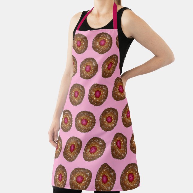 Raspberry Linzer Torte Linzertorte Christmas Apron (Insitu)