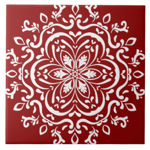 Raspberry Mandala Tile