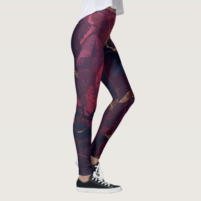Raspberry Motion  Leggings (Right)