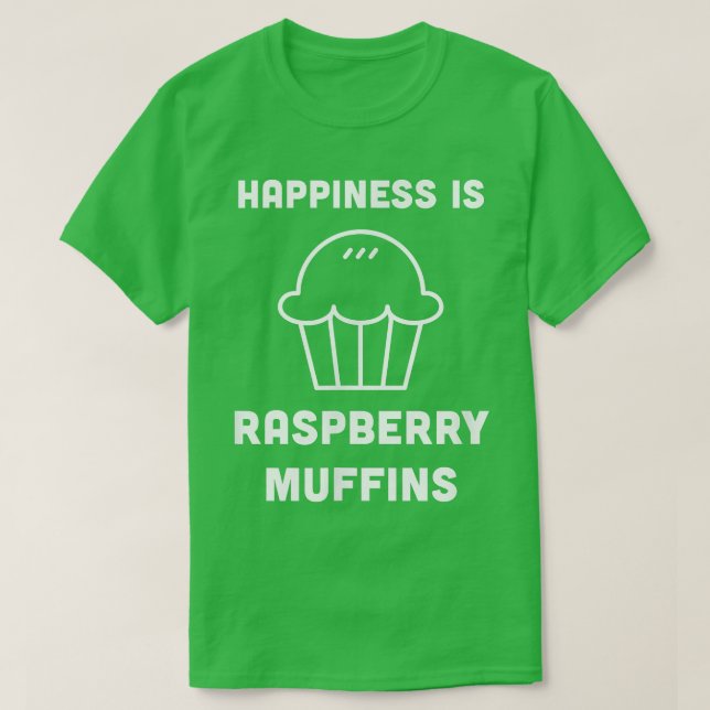 Raspberry Muffins Baking Foodie Chef Cooking Brunc T-Shirt (Design Front)