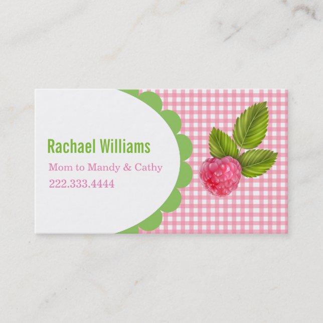 Raspberry Mummy Play Date Card (Front)