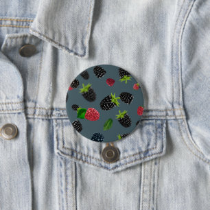 Raspberry Pattern 2 7.5 Cm Round Badge