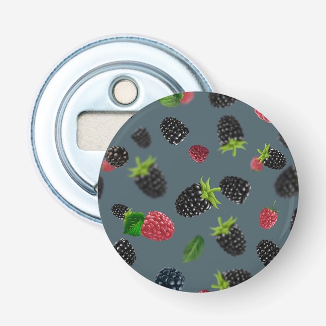 Raspberry Pattern 2 Bottle Opener (Front)