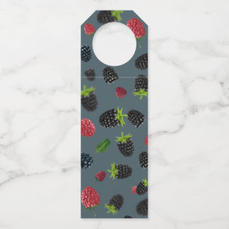Raspberry Pattern 2 Bottle Tag