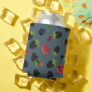 Raspberry Pattern 2 Can Cooler