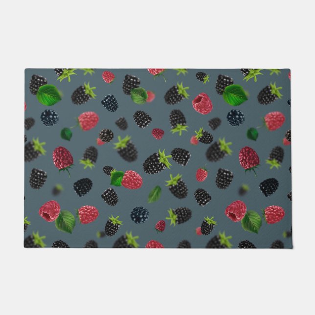 Raspberry Pattern 2 Doormat (Front)